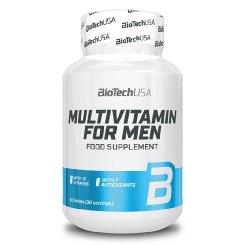 BioTech Multivitamin for Men 60 tablets.