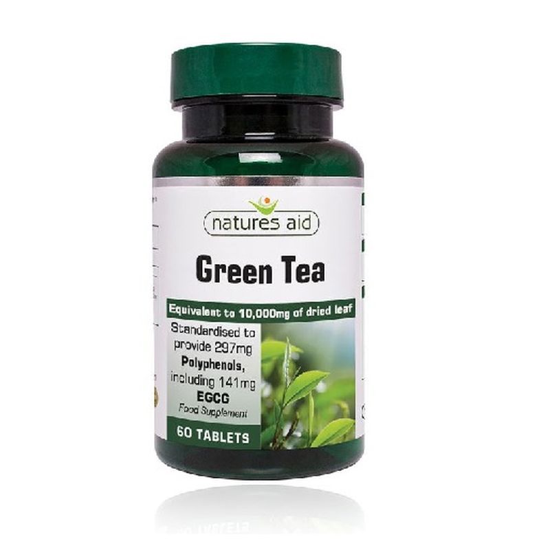 Natures Aid - Green Tea 10,000mg 60 tablets.