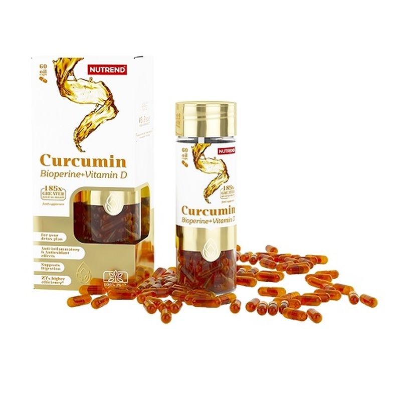 Nutrend curcumin + Bioperine + Vitamin D, 60 caps