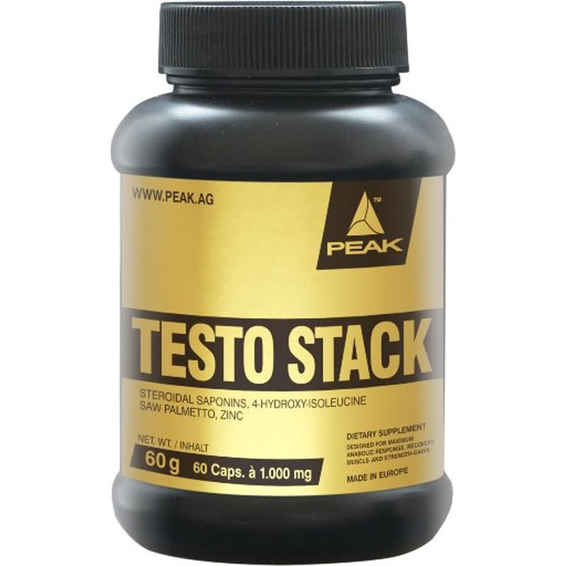Peak Testo Stack - 60 capsule