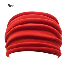 Load image into Gallery viewer, 13 Colors Nonslip Elastic Folds Yoga Hairband
