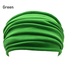 Load image into Gallery viewer, 13 Colors Nonslip Elastic Folds Yoga Hairband
