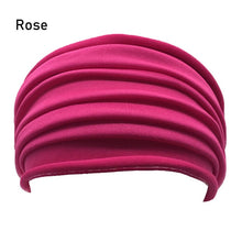 Load image into Gallery viewer, 13 Colors Nonslip Elastic Folds Yoga Hairband
