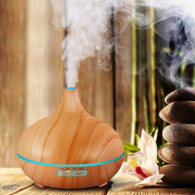 Load image into Gallery viewer, Wood Essential Oil Diffuser 550ml
