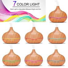 Load image into Gallery viewer, Wood Essential Oil Diffuser 550ml
