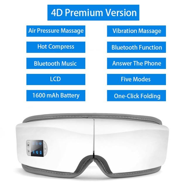 4D Smart Airbag Vibration Eye Massager