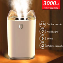 Cargar imagen en el visor de la galería, Home Air Humidifier 3000ML Double Nozzle
