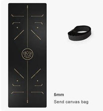 Load image into Gallery viewer, Natural rubber PU Yoga mat 5mm
