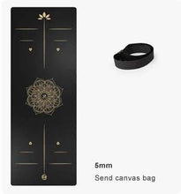 Load image into Gallery viewer, Natural rubber PU Yoga mat 5mm
